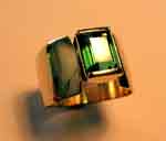 Green Tourmaline ring