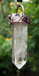 Crystal pendant using PMC
