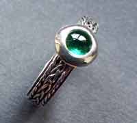 Green Tourmaline ring