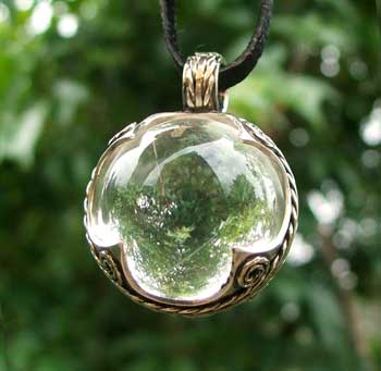 Crystal ball pendant